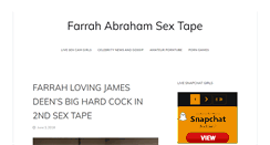 Desktop Screenshot of farrahabrahamsextape.com
